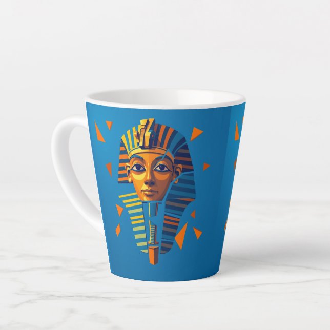 Egyptian art latte mug (Left Angle)