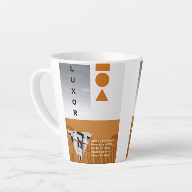 Egyptian art latte mug (Left Angle)