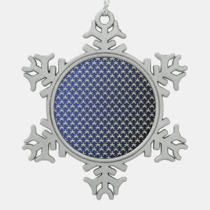 Egyptian Art Reimagined Snowflake Pewter Christmas Ornament