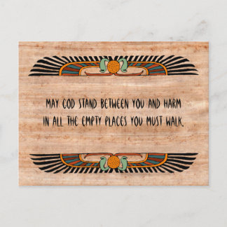 Egyptian Blessing Postcard (Monotheistic)