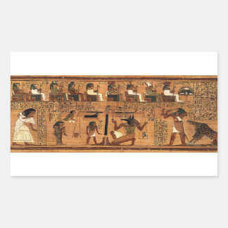 Egyptian books of the dead. rectangular sticker
