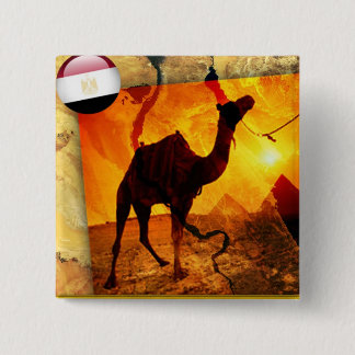 Egyptian camel 15 cm square badge