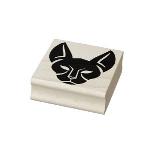 egyptian cat art stamp