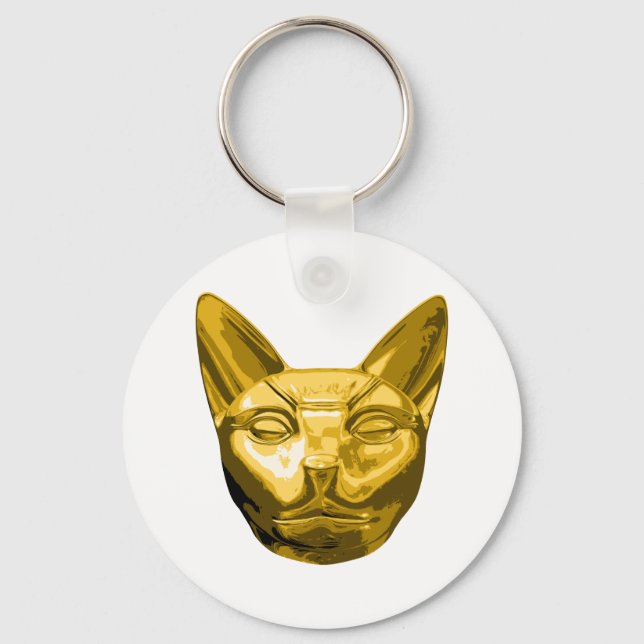 Egyptian Cat Bast Key Ring (Front)