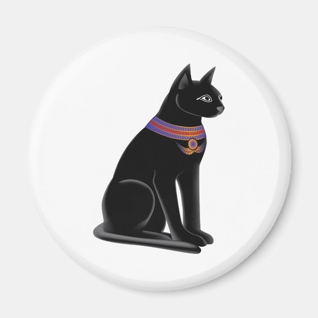 Egyptian Cat Goddess Bastet Magnet (Front)