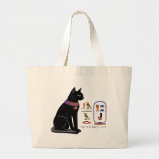 Egyptian Cat Hieroglyphic Tote Bag