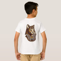 Egyptian Cat Kids T-Shirt – Pharaonic Cat Art