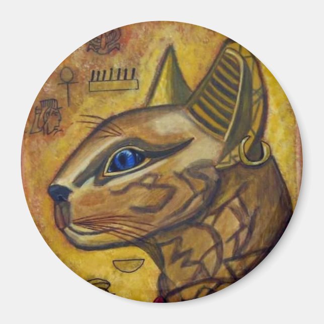 Egyptian Cat Magnet (Front)
