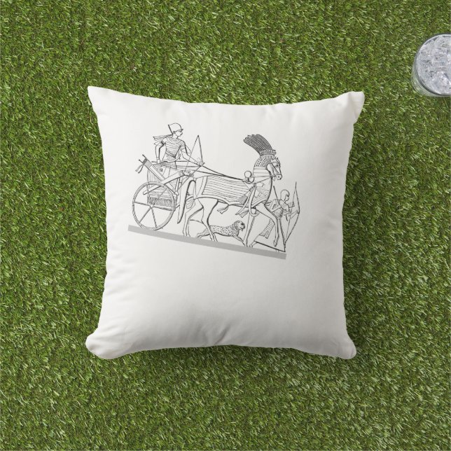 Egyptian Chariot  Cushion (Grass)