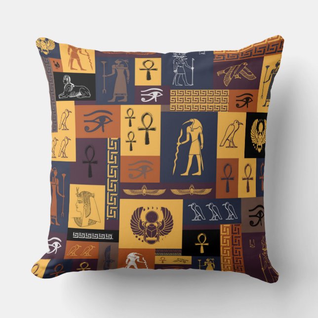 Egyptian Collage Cushion (Front)
