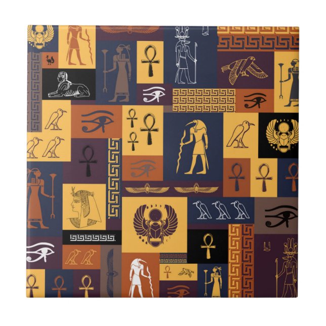 Egyptian Collage Tile (Front)