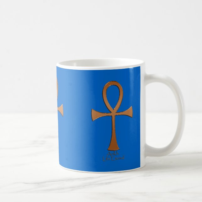 Egyptian Copper ANKH Coffee Mug (Right)