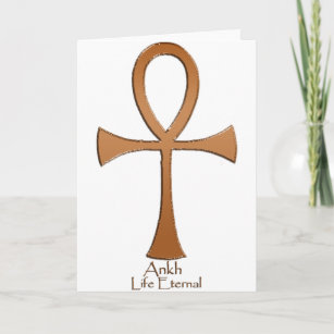 Egyptian Copper ANKH Holiday Card