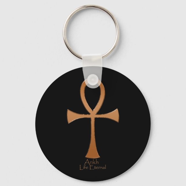 Egyptian Copper ANKH Key Ring (Front)