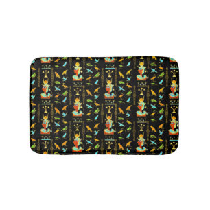 Egyptian Decorative Pattern Bath Mat