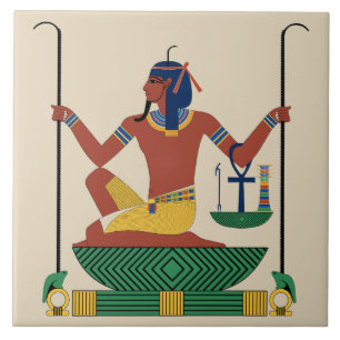 Egyptian Design Ceramic Tile