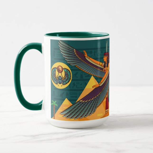 Egyptian Design Coffee Mug (Left)