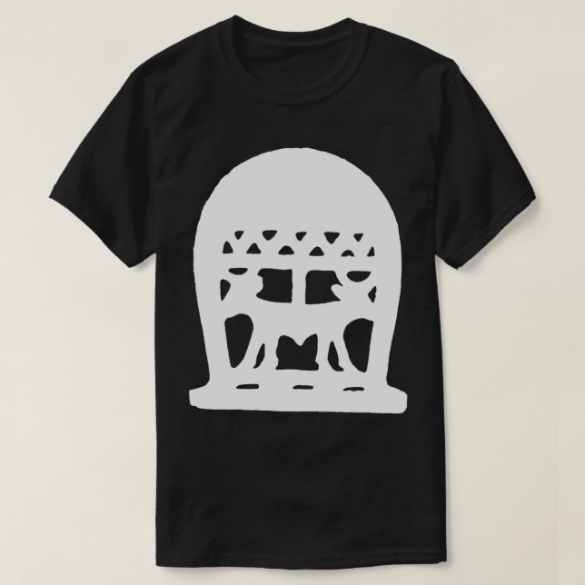 Egyptian double headed bull openwork ax head T-Shirt (Design Front)