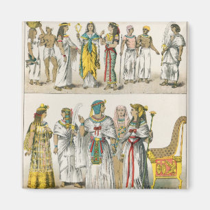Egyptian Dress, from 'Trachten der Voelker' Magnet
