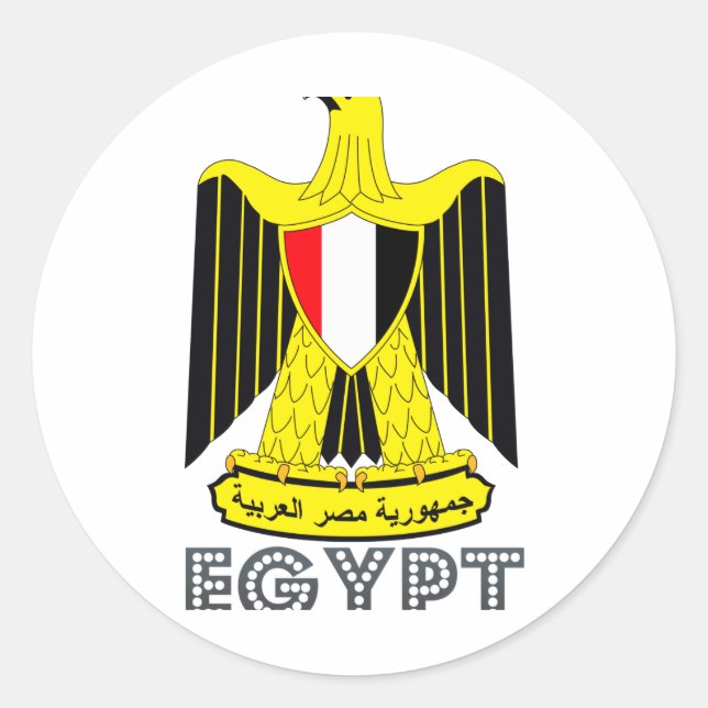 Egyptian Emblem Classic Round Sticker (Front)