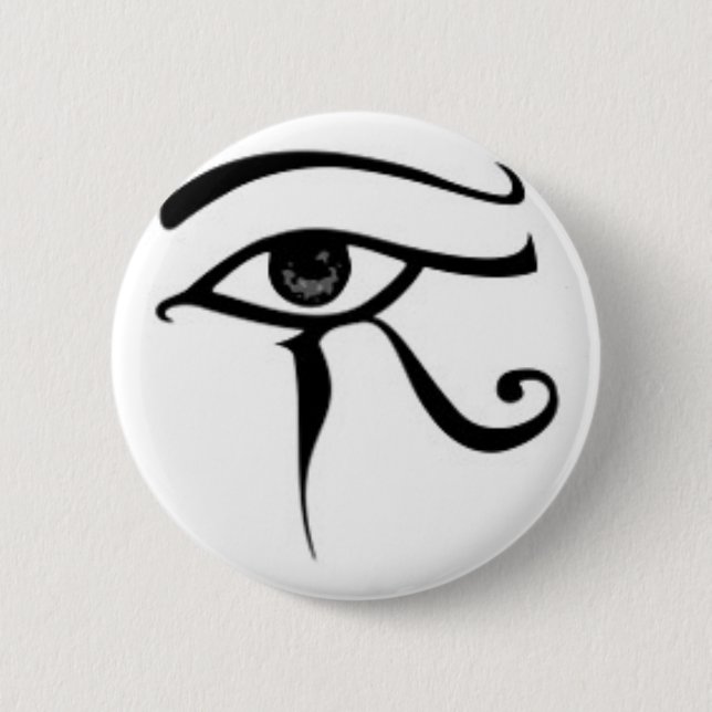 Egyptian eye Of Horus 6 Cm Round Badge (Front)