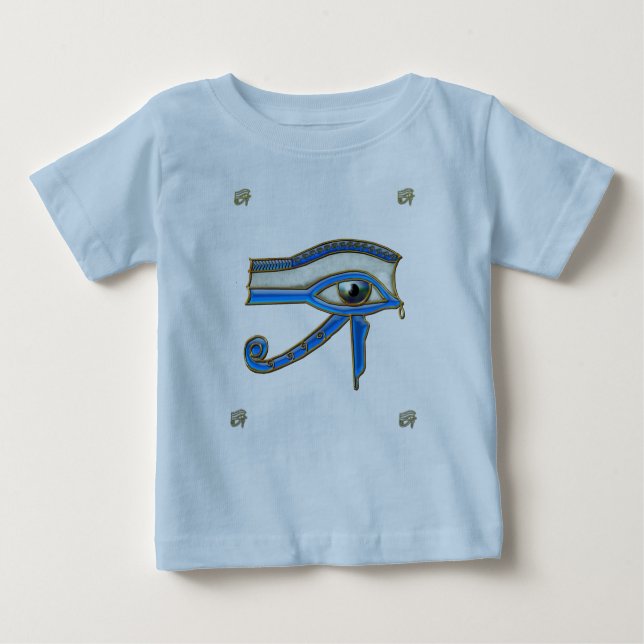 Egyptian Eye of Horus Ancient Art Designer Infants Baby T-Shirt (Front)