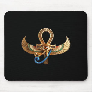 Egyptian eye of horus ankh egypt archaeologist  mouse pad