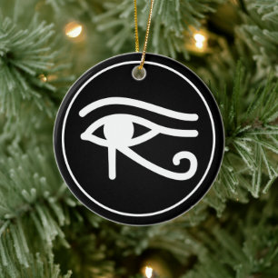 Egyptian Eye of Horus Ceramic Tree Decoration