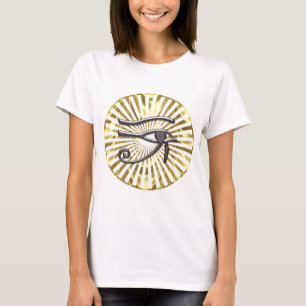 Egyptian Eye of Horus Gold and Black T-Shirt