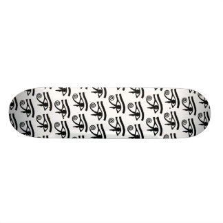 Egyptian Eye of Horus Hieroglyphic Pattern Skateboard