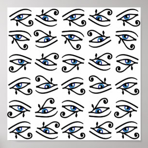 Egyptian Eye of Horus or wadjet Poster