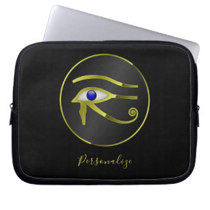 Egyptian Eye of Horus Ra Personalise Laptop Laptop Sleeve