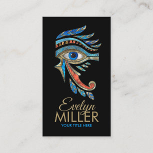 Egyptian Eye of Horus - Wadjet Ornament Business Card