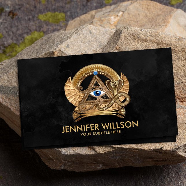 Egyptian Eye of Horus - Wadjet Ornament Business Card (Creator Uploaded)