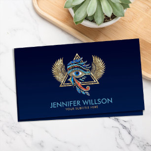 Egyptian Eye of Horus - Wadjet Ornament Business Card
