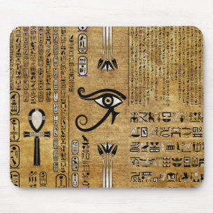 Egyptian Eye of Horus - Wadjet Ornament Mouse Pad