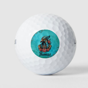 Egyptian Falcon God. Golf Balls