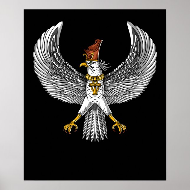 Egyptian Falcon God Horus Poster (Front)