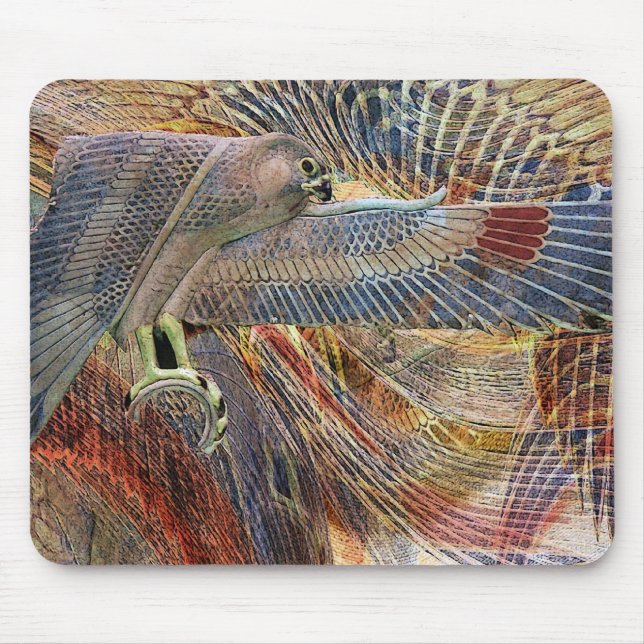 Egyptian Falcon Mouse Pad (Front)