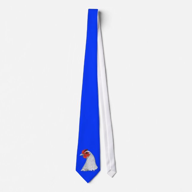 Egyptian Fayoumi:  Silver Hen Tie (Front)