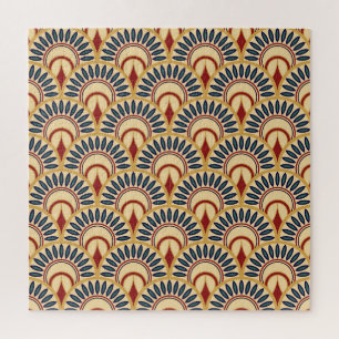 Egyptian Fish Scales: Seamless Motif. Jigsaw Puzzle