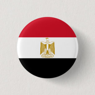 Egyptian flag 3 cm round badge