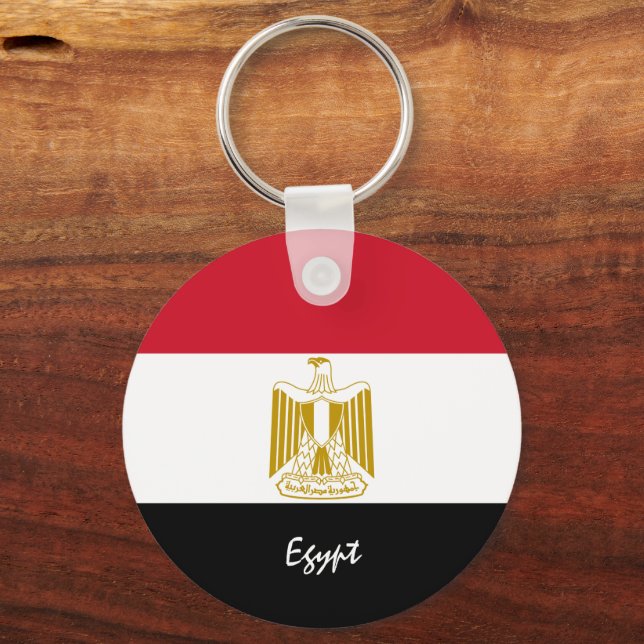 Egyptian Flag & Egypt holiday, patriots / sports Key Ring (Front)