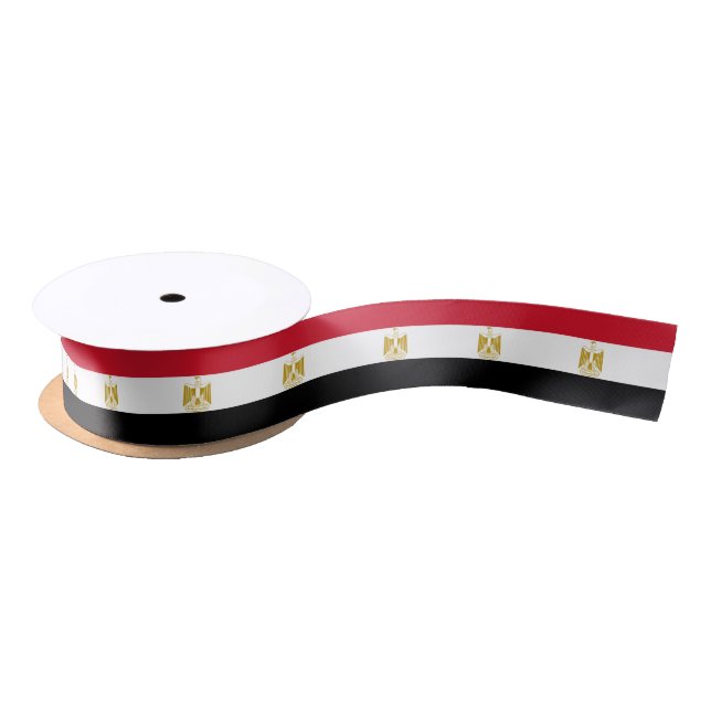 Egyptian Flag & Egypt travel, holiday/sports Satin Ribbon (Spool)