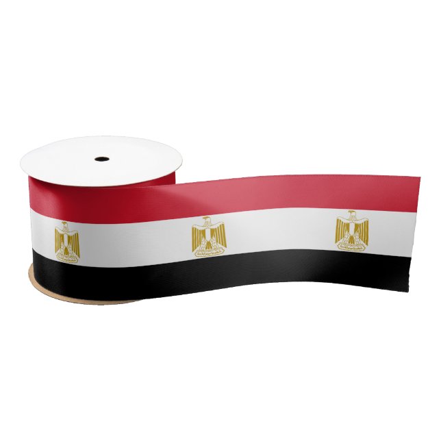 Egyptian Flag & Egypt travel, holiday/sports Satin Ribbon (Spool)