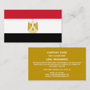 Egyptian Flag, Flag of Egypt Business Card