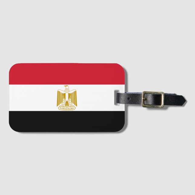 Egyptian flag luggage tag (Front Horizontal)