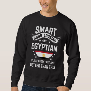 Egyptian Flag Native Pride  Egypt Egyptian Roots Sweatshirt