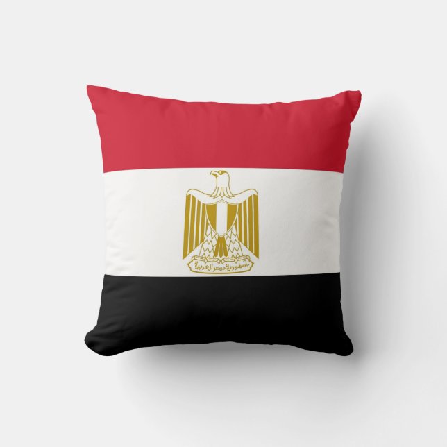 Egyptian Flag on American MoJo Pillow (Front)