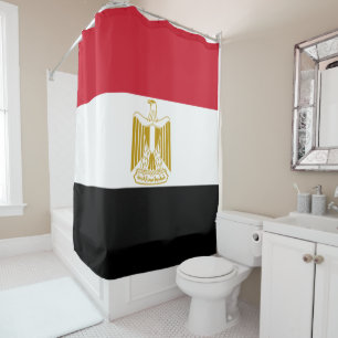 Egyptian flag shower curtain